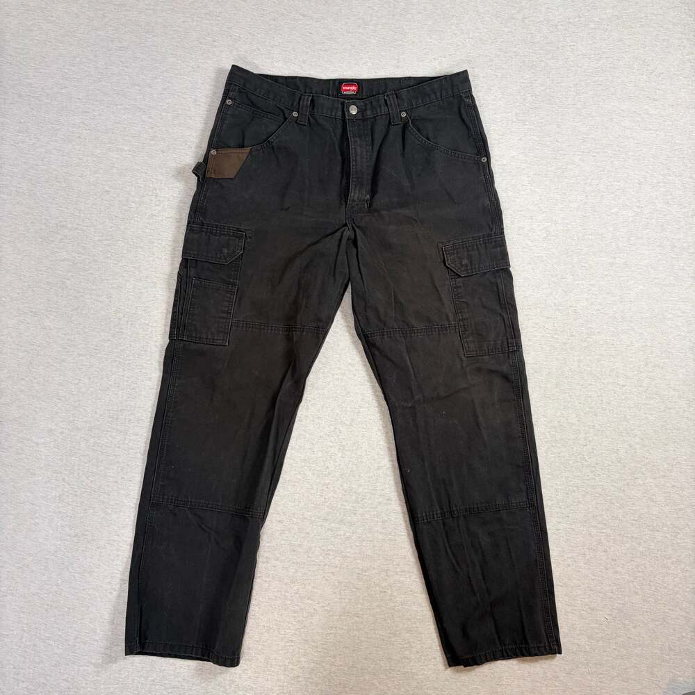 Wrangler Workwear Men's Black Carpenter Cargo Work Pants